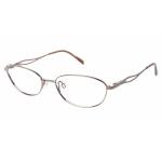 Aristar By Charmant Women's Eyeglasses AR16346 AR/16346 Full Rim Optical Frame - Light Brown   573 - Lens 54 Bridge 17 Temple 135mm