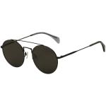 Tommy Hilfiger Women's TH1455S TH1455/S Round Sunglasses - Shiny Black/Brown Gray   006/NR  - Lens 53 Bridge 22 Temple 145mm