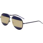 Christian Dior Women's Split 1/S Fashion Sunglasses - Blue/Grey Ivory Mirror   QAO/UE - Lens 59 Bridge 14 Temple 145mm