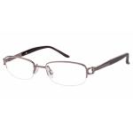 Aristar By Charmant Women's Eyeglasses AR16364 AR/16364 Half Rim Optical Frame - Brown - Lens 48 Bridge 17 Temple 130mm