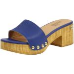 Love Moschino Women's Metal Rivet Heels Sandals Shoes - Blue - 8 B(M) US/38 M EU