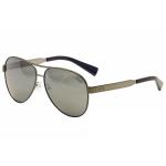 Armani Exchange Men's AX 2018/S 2018S Pilot Sunglasses - Matte Gunmetal/Navy/Blue Silver Mirror   6046/6G - Lens 59 Bridge 12 Temple 140mm