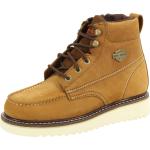 Harley Davidson Men's Beau Wedge Work Boots Shoes - Brown - 9.5 D(M) US
