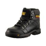 Caterpillar Men's Outline ST Slip Resistant Steel Toe Work Boots Shoes - Black - 9.5 D(M) US