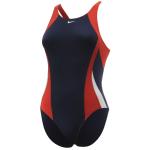 Nike Women's Poly Color Surge Fast Back Tank Performance Swimwear - Red/Navy - 10 (36)