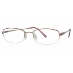 Aristar By Charmant Women's Eyeglasses AR16307 AR/16307 Half Rim Optical Frame - Pink - Lens 49 Bridge 18 Temple 135mm