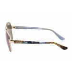 Guess Women's GU7384 GU/7384 Fashion Pilot Sunglasses - Silver Blue/Blue Purp Mirr 10X - Lens 60 Bridge 14 Temple 135mm