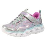 Skechers Little Girl's S Lights Galaxy Lights Sneakers Shoes - Silver/Multi  - 1 M US Little Kid