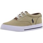 Polo Ralph Lauren Toddler/Little/Big Boy's Vaughn II Sneakers Shoes - Beige - 4 M US Big Kid