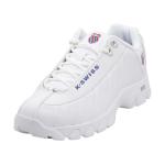 K Swiss Men's ST 329 Heritage Sneakers Shoes - White/Classic Blue/Ribbon Red - 8 D(M) US