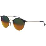 Ray Ban Women's RB3578 RB/3578 RayBan Fashion Round Sunglasses - Copper Blue/Red Gradient Light Brown Mir   9036/A8 - Lens 50 Bridge 22 Temple 145mm