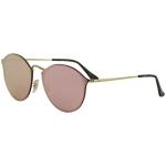 Ray Ban Women's Eyeglasses Blaze Round RB3574N RB/3574/N Fashion Sunglasses - Gold/Pink Pink Mirror   001/E4 - Lens 59 Bridge 14 Temple 145mm