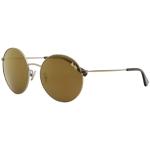 Coach Women's L1012 HC7078 HC/7078 Fashion Round Sunglasses - Shiny Light Gold/Gold Mirror   92936H - Lens 56 Bridge 18 Temple 140mm