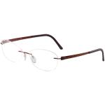 Silhouette Eyeglasses Titan Accent Flora Edition Chassis 4548 Optical Frame - Red - Bridge 17 Temple 130mm