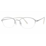 Aristar By Charmant Women's Eyeglasses AR6840 AR/6840 Half Rim Optical Frame - Silver - Lens 49 Bridge 19 Temple 135mm