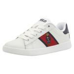 Polo Ralph Lauren Little/Big Boy's Quilton Bear Sneakers Shoes - White - 4 M US Big Kid