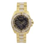 Bulova Octava 98C128 Two Tone Gold Silver Swarovski Chronograph Analog Watch