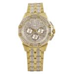 Bulova Men s Crystal 98C126 Gold Swarovski Chronograph Analog Watch