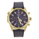 Bulova Men s Marine Star 97B168 Gold Blue Chronograph Analog Watch