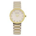 Bulova Women s Modern 98P180 Two Tone Silver Gold Diamond Analog Watch