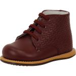 Josmo Infant First Walker Fashion Lace Up Oxfords Shoes - Burgundy Print Woven - 3 M US Infant