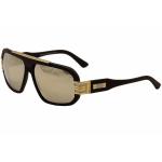 - Matte Black/Gold/Grey/Grey Gold Mirror   002 - Lens 63 Bridge 15 Temple 135mm