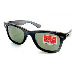 RAY BAN 2140 Black 901 58 RAYBAN Wayfarer Polarized Sunglasses 50x22 V6868 RB 2140