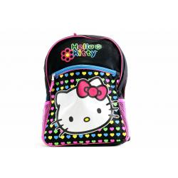 Hello Kitty Girl s Black Rainbow Heart Backpack Bag