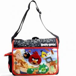 Angry Birds Black Red Messenger Bag