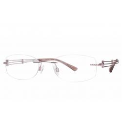 Charmant Line Art Women's Eyeglasses XL2002 XL/2002 Rimless Optical Frame - Pink   PK - Lens 51 Bridge 18 Temple 135mm