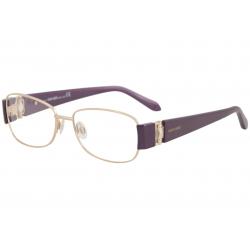 Roberto Cavalli Eyeglasses Ibisco 544 28A Gold/Violet Optical Frame