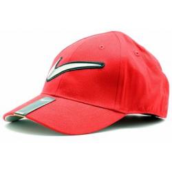 Nike Boy's Embroidered Swoosh Baseball Cap Sz 4/7 - Red - 4 7