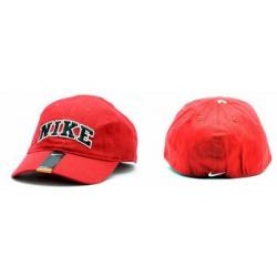 Nike Boy's Embroidered Nike Logo Baseball Cap SZ 4/7 - Red - 4/7