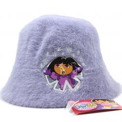 Dora The Explorer Girl's Mohair Bucket Hat - Purple - One Size Fits Most