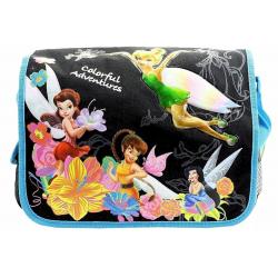 Disney Fairies Backpack Girl s Flowers Black Blue Messenger Bag