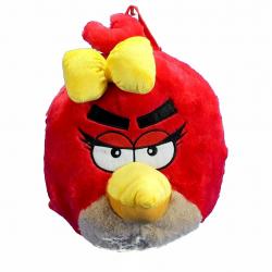 Angry Birds Girl s Red Plush Backpack Bag PL 2608