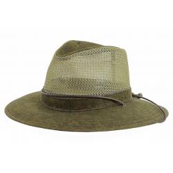 Henschel Men's Aussie Breezer Cotton Duck Safari Hat - Gold - Large