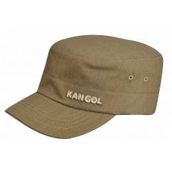 Kangol Men's Denim Army Fashion Flexfit Military Hat - Beige - Small/Medium