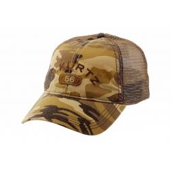Kurtz Men's Arc Trucker Camo Cap Baseball Hat (One Size Fits Most) - Brown - One Size