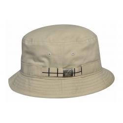 Kangol Men's Grid Fashion Cotton Bucket Hat - White - Medium