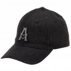 Kurtz Men's Adair Denim Cotton Baseball Cap Hat (One Size Fits Most) - Black - One Size Fits Most