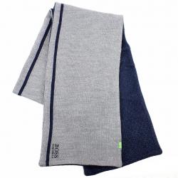 Hugo Boss Men's Knit Fleece Winter Scarf - Blue - One Size