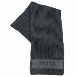 Hugo Boss Men's Scarf_Fuse Knitted Winter Scarf - Grey - One Size