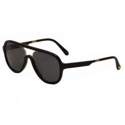 ill.i By will.i.am Men's WA 519S 519/S Pilot Sunglasses - Black/Gold/Grey   01 - Lens 58 Bridge 18 Temple 150mm