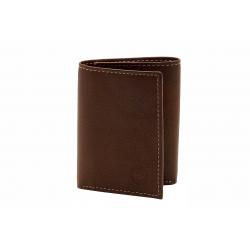 Timberland Men's Blix Leather Trifold Wallet - Brown - 4 H x 3 L in