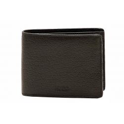 Hugo Boss Men's Egort Leather Bi Fold Wallet - Black - 4.5 x 5 x .5 in