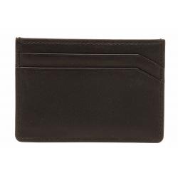 Hugo Boss Men's Subway_S Smooth Leather Card Wallet - Black - 4 x 3 in
