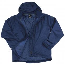 Adidas Men's Wandertag Climaproof Insulated Hooded Winter Jacket - Blue - Medium