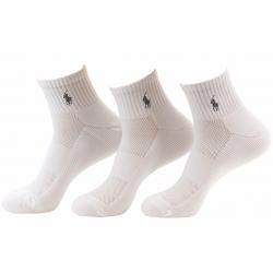 Polo Ralph Lauren Men's 3 Pack Technical Sport Socks - White - 10 13 Fits Shoe 6 12.5