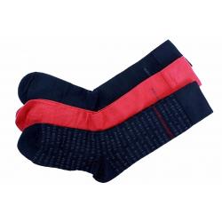 Hugo Boss Men's 3 Pairs Design Box Fashion Crew Socks Sz. 7 13 (One Size) - Black